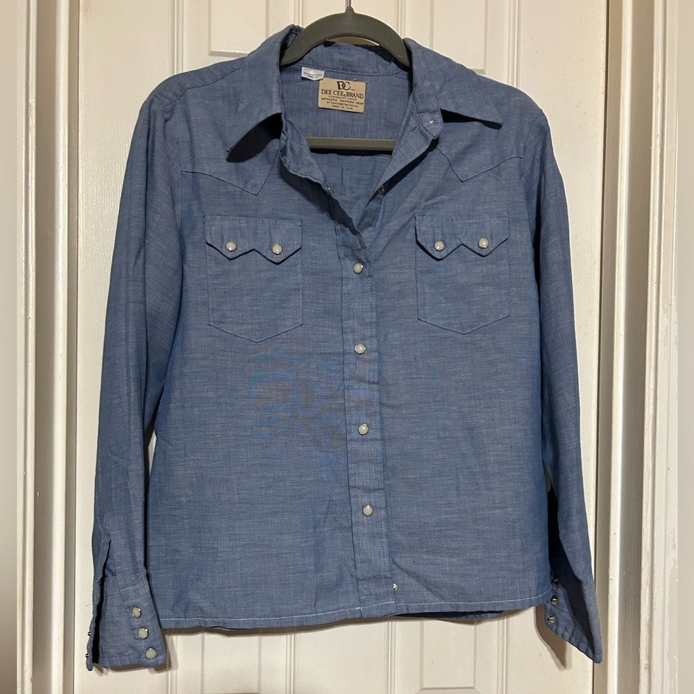 Vintage Western Pearl Snap Dee Cee Button Down Shirt